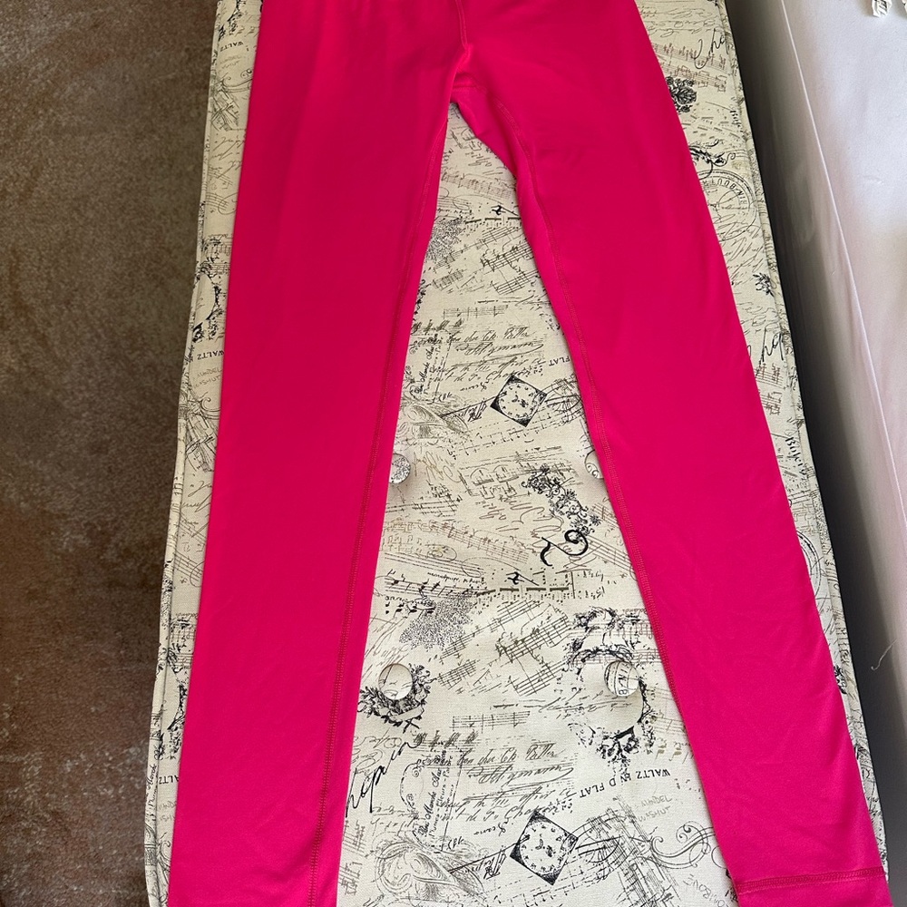 90 Degree By Reflex Pink Leggings Stretchy Full-Length